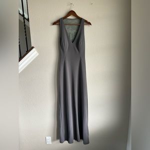 Azazie Dark Gray Bridesmaid/Wedding Dress Size EU 38 USA n10.